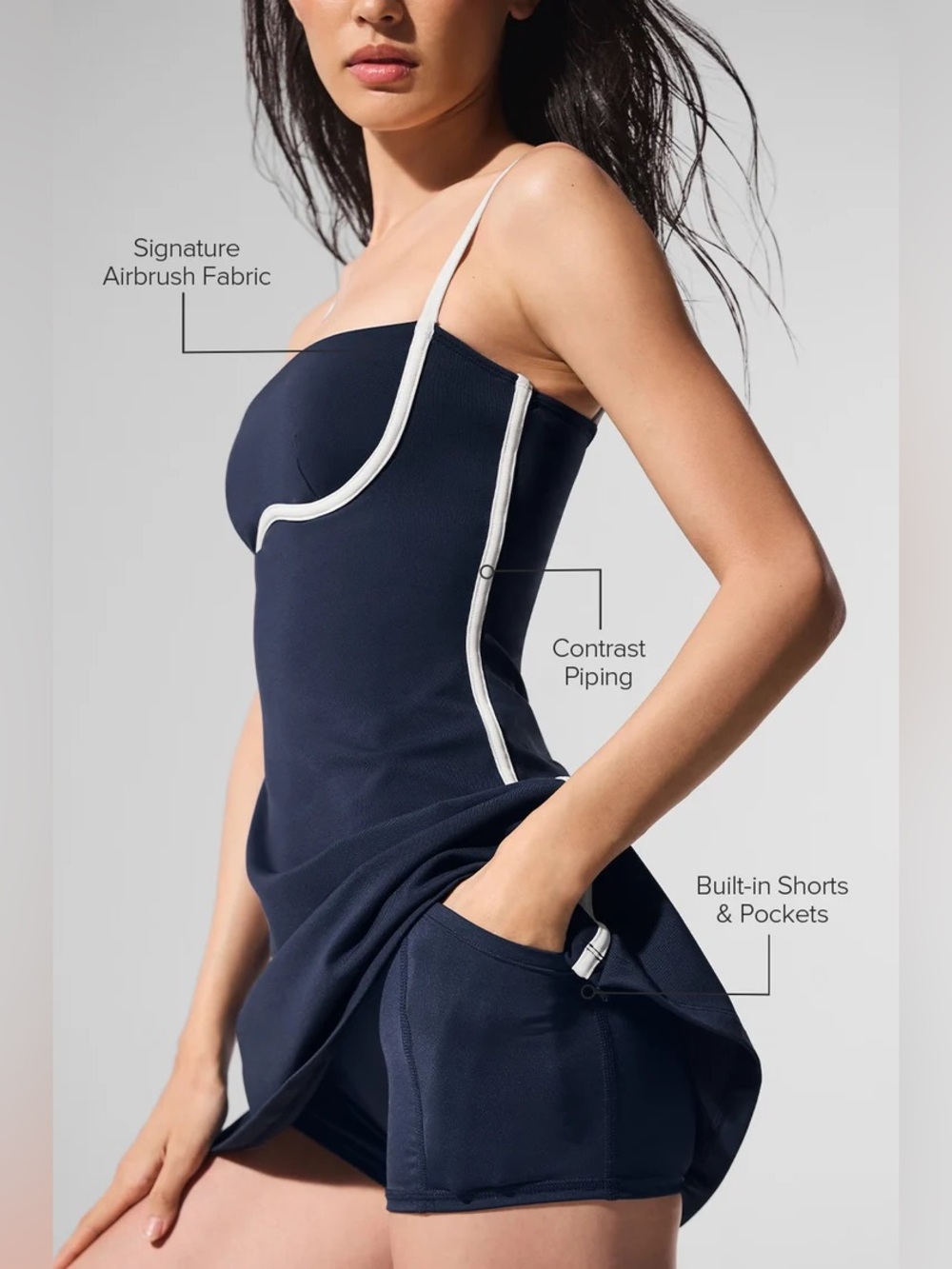 ALO Yoga Airbrush Streamlined Dress - Picture 2 of 10